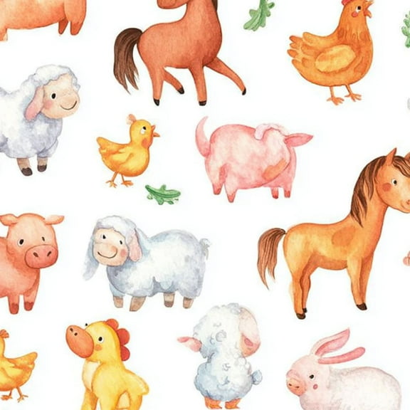 Farmhouse Peel and Stick Wallpaper Watercolor Contact Paper Self Adhesive and Removable Wallpaper for Bathroom Bedroom Cabinet Drawer 24in x 118in