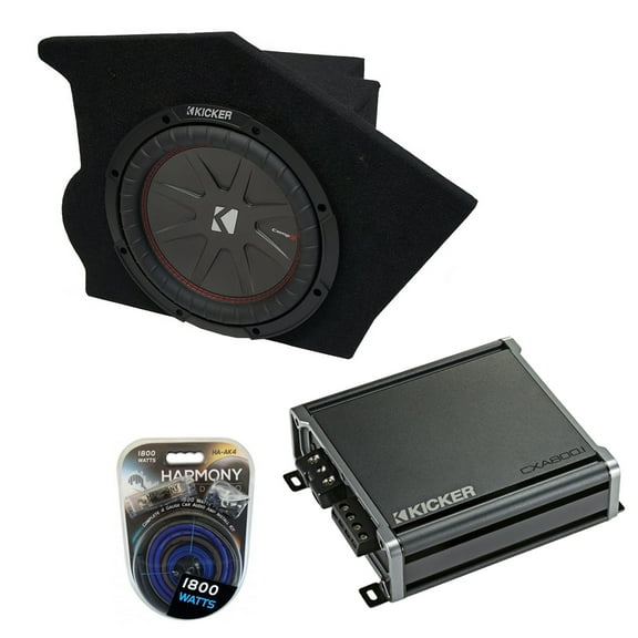 93-02 Pontiac Firebird Coupe Driver Side 10" Kicker CompR CWR10 Sub Box CXA800.1