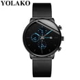 thumbnail image 2 of SUSHNAG Stainless Steel Watch Yolako Men'S Casual Quartz Stainless Steel Band Calendar Watch Analog Wrist Watc, 2 of 2