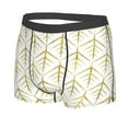 thumbnail image 2 of Naloa White And Gold Geometry Print Mens Underwear - Boxers for Men, Classic Briefs for Men, 2 of 9