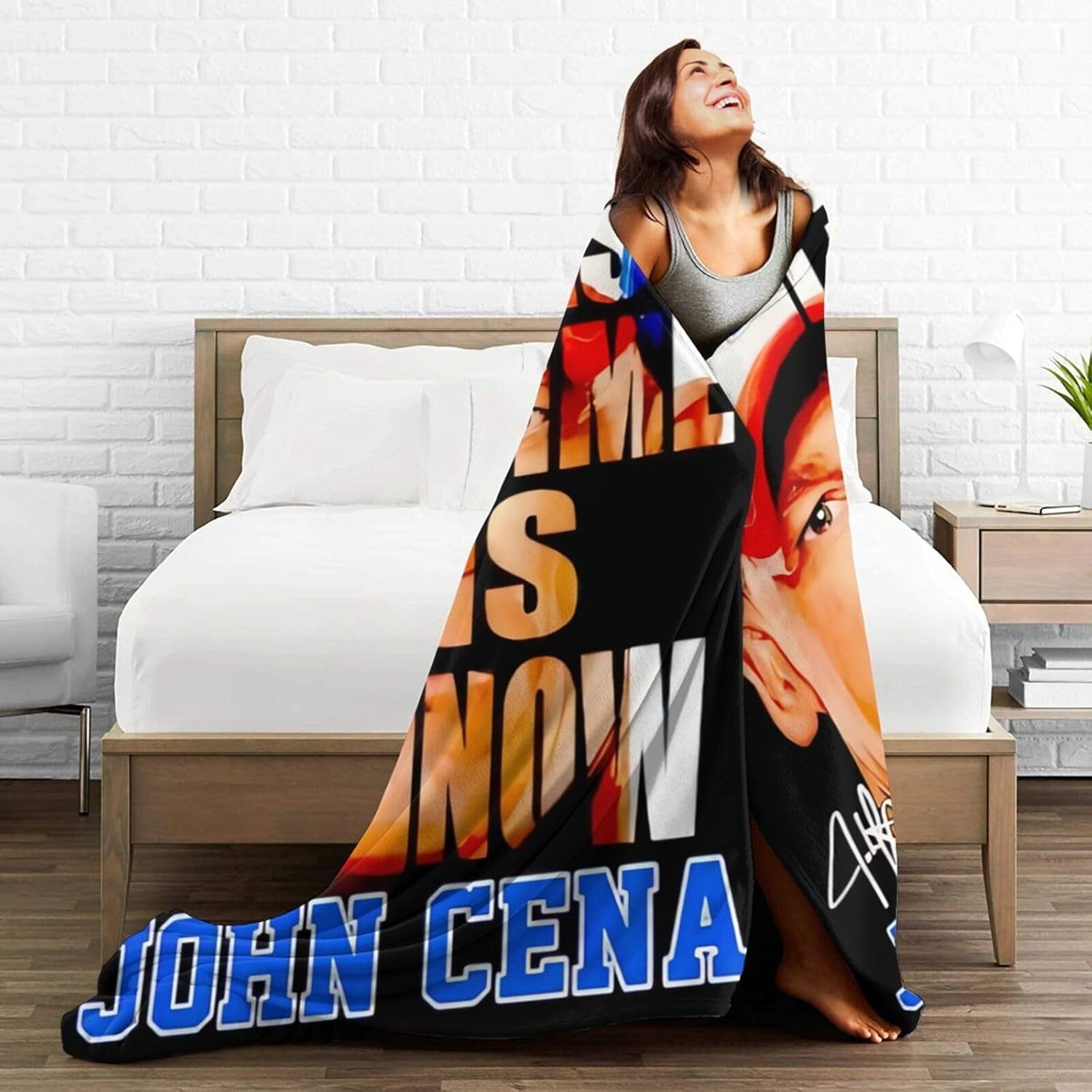 John Boxer Cena Blanket Throw Air Conditioning Blankets Soft Throws for Couch Bed All Seasons Use 40"x30"