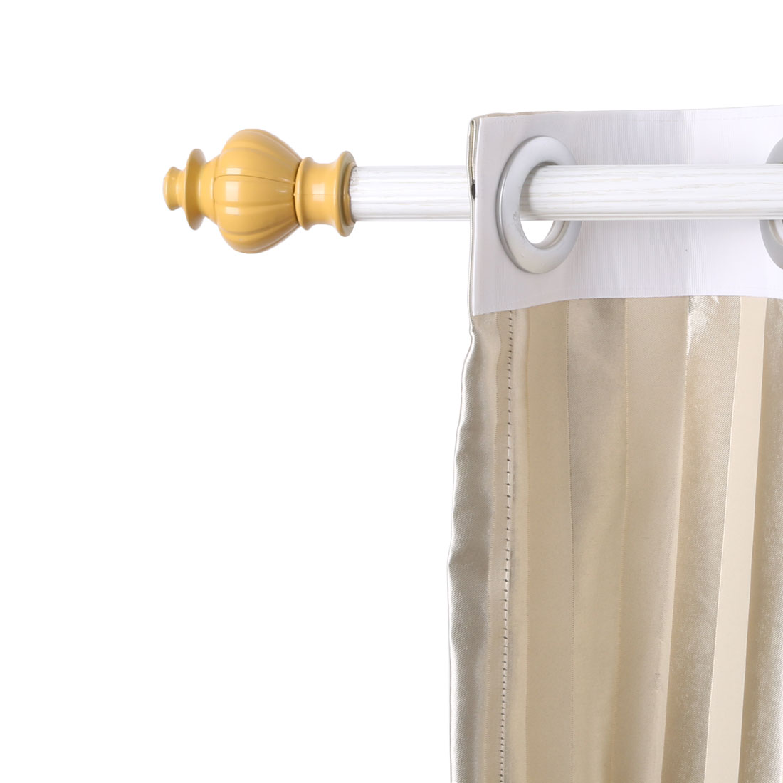 Hotel Curtain Window Drapery Rod Ends Cap Protector Finials Yellow 28mm