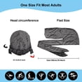 thumbnail image 3 of Audhol Durags for Men, Durag for & Women Soft Do Rags Cap Breathable Headwraps Sun Hat Biker Bonnet Headwear Bandanas for Men Black One Size, 3 of 6