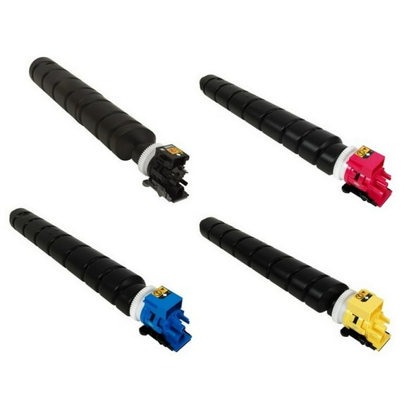 PrinterDash Compatible Replacement for CS-2552CI/CS-2553CI Toner Cartridge Combo Pack (BK/C/M/Y) (TK-8349MP)