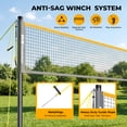 thumbnail image 5 of Haokelball Badminton Set with Net for Backyard – Outdoor Game Set with Tension Adjuster, 4 Rackets, Shuttlecocks, Poles, Boundary Line & Carry Bag, 5 of 8