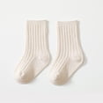 thumbnail image 2 of Calcetines de algodón unisex de color sólido para bebés y niñas, 2 of 3