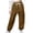 Brown, variant on Uniform Pants for Girls Pants Cargo Pants for Girls Casual Jogger Pants Girls Elastic Waist Cargo Pants with Pockets 7-12 Years,Khaki 9-10 Years