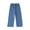 Dark Blue, variant on Girls Jeans, Jeans for Girls, Lightweight Breathable Lyocell Wide Leg Flare Jeans Stretchy Summer Casual Daily Blue 7-8 Years