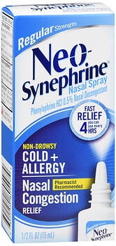 Neo-Synephrine Nasal Spray Regular Strength - .5 oz