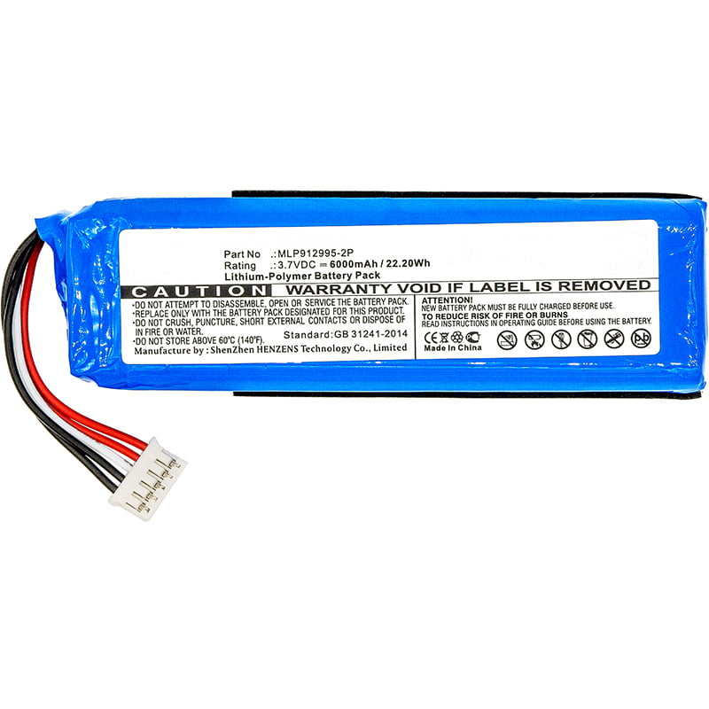 Compatible with JBL P763098 01A Battery Ultra High Capacity Synergy Digital Speaker Battery Works with JBL P763098 01A Speaker, Li-Pol, 3.7V, 6000mAh 