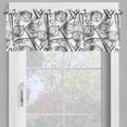 thumbnail image 2 of Ambesonne Baseball Window Valance, Sketch Style Glove Bat, 54" X 18", Black White, 2 of 5