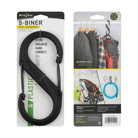 Nite Ize S-biner Dual Carabiner Plastic #8 -black