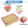 thumbnail image 3 of Car Engine Air Filter Compatible for Buick Encore 1.4L 2013-2022 No.95021102 Durable PP Beige, 3 of 6