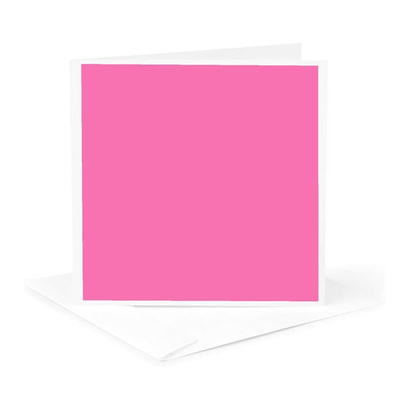 3drose, Pink, 1 Greeting Card with Envelope