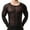 #Black, variant on TEVEQ Men's Long Sleeve Mesh Sheer T-Shirt Top Transparent Undershirt Men's Underwear Mesh Breathable Shirts Men's Long Sleeve Sleepwear See Through Mesh Blouse Casual Black L