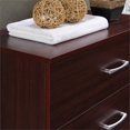 thumbnail image 4 of Hodedah Commode Contemporaine à Trois Tiroirs en Finition Acajou, 4 of 7