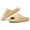 Beige, variant on Platform Pillow Slides Women, Soft Cloud Slippers Unisex, Sandals Men With Thick EVA Sole, Lightweight Open Toe Shower Shoes Outdoor Indoor