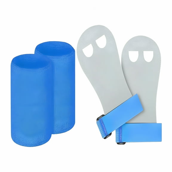 TELOLY Kids Gymnastic Hand Grips Gloves Wrist Support Gymnastic Bar Palm Protection for Blue S