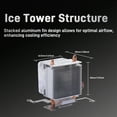 thumbnail image 3 of 52Pi Raspberry Pi 5 Ice Tower Cooler, Aluminum Heatsink with RGB Cooling Fan for Raspberry Pi 5, 3 of 9