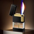 thumbnail image 2 of Encendedor de rueda de molienda de Metal, Mini encendedor de Gas butano de doble llama, encendedor de cigarrillos a prueba de viento, encendedor inusual de regalo, 2022, 2 of 4