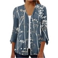 thumbnail image 1 of LOVZFMLL Cardigan pour Femmes Cardigan à Boutons Veste Imprimée Manches 3/4 Col Cardigan Imprimé Veste Cardigan Décontractée Veste Cardigan, 1 of 5