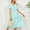 Light blue, variant on Babysbule Dresses for Women Women Summer Casual Short Sleeve V-Neck Floral Dresses Slim Dress