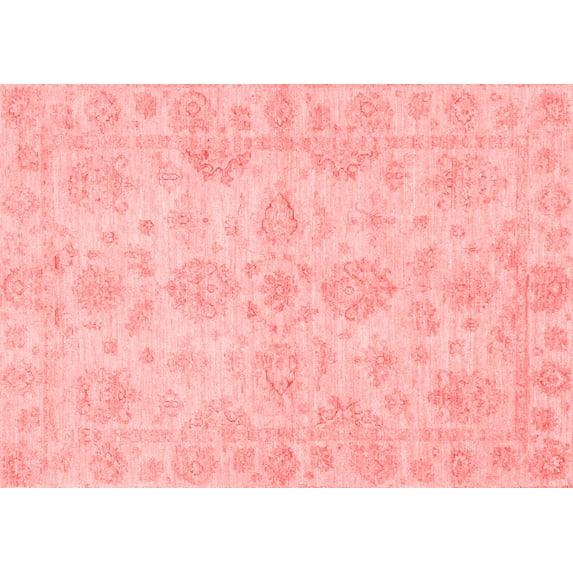 Ahgly Company Indoor Rectangle Oriental Red Traditional Area Rugs, 2' x 4'
