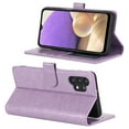thumbnail image 2 of for Samsung Galaxy A32 5G Wallet Case, with Hand Strap Embossed Mandala Pattern Flower Premium PU Leather Protective Full Flip Phone Case Cover for Samsung Galaxy A32 5G,Purple, 2 of 11