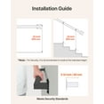 thumbnail image 4 of VEVOR 4ft Wall Mounted Stair Handrail Black Iron 250lbs Load Capacity Square Tube, 4 of 9