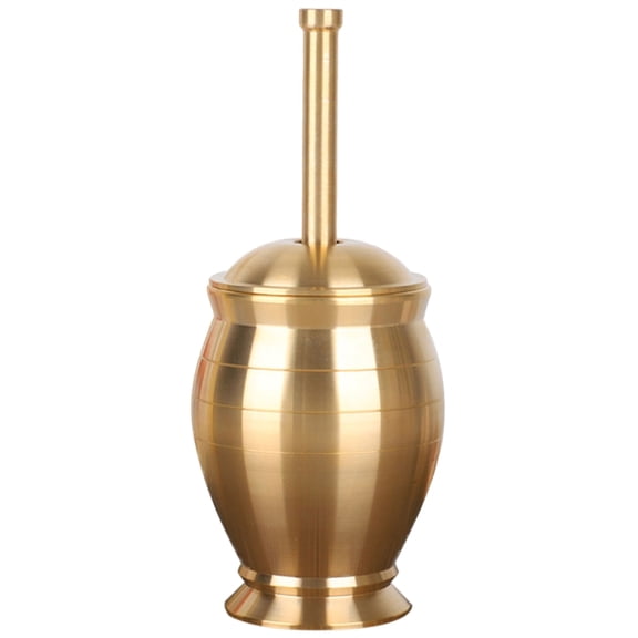 ZUARFY Traditional Brass Mortar Pestle Khal Batta Hamam Dasta Spice Herb Grinder Gift
