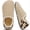 Beige, variant on Fuzzy Slippers for Women Plush Closed Back Non-Slip Indoor House Slippers