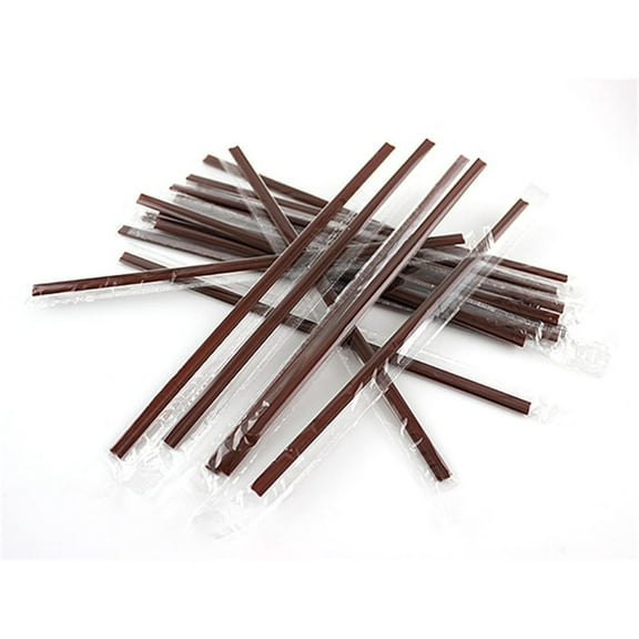 50Pcs Disposable Coffee Stirrers Stir Straws,7In Individually Wrapped Two Holes Plastic Stir Sticks for Party Drinking,Coffee,Restaurants Supplies