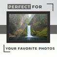 thumbnail image 2 of 25x9 Frame Black Real Wood Picture Frame Width 1.25 inches | Interior Frame Depth 0.5 inches |, 2 of 8