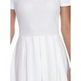 thumbnail image 5 of White Mark Women's Short Sleeve Fit and Flare Dress, 5 of 5