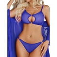 thumbnail image 2 of Sexyfree Women Lingerie Set Sexy Mesh Cut Out Bra and Panty Sets 2 Piece Underwear, 2 of 5