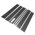 thumbnail image 1 of Door Pillar Window Trim Anti Scratch Sticker Pillar Posts Door Outer Exterior Cover for Ford Explorer Sport Trac 2007-2010 Black Carbon Fiber Pattern, 1 of 7