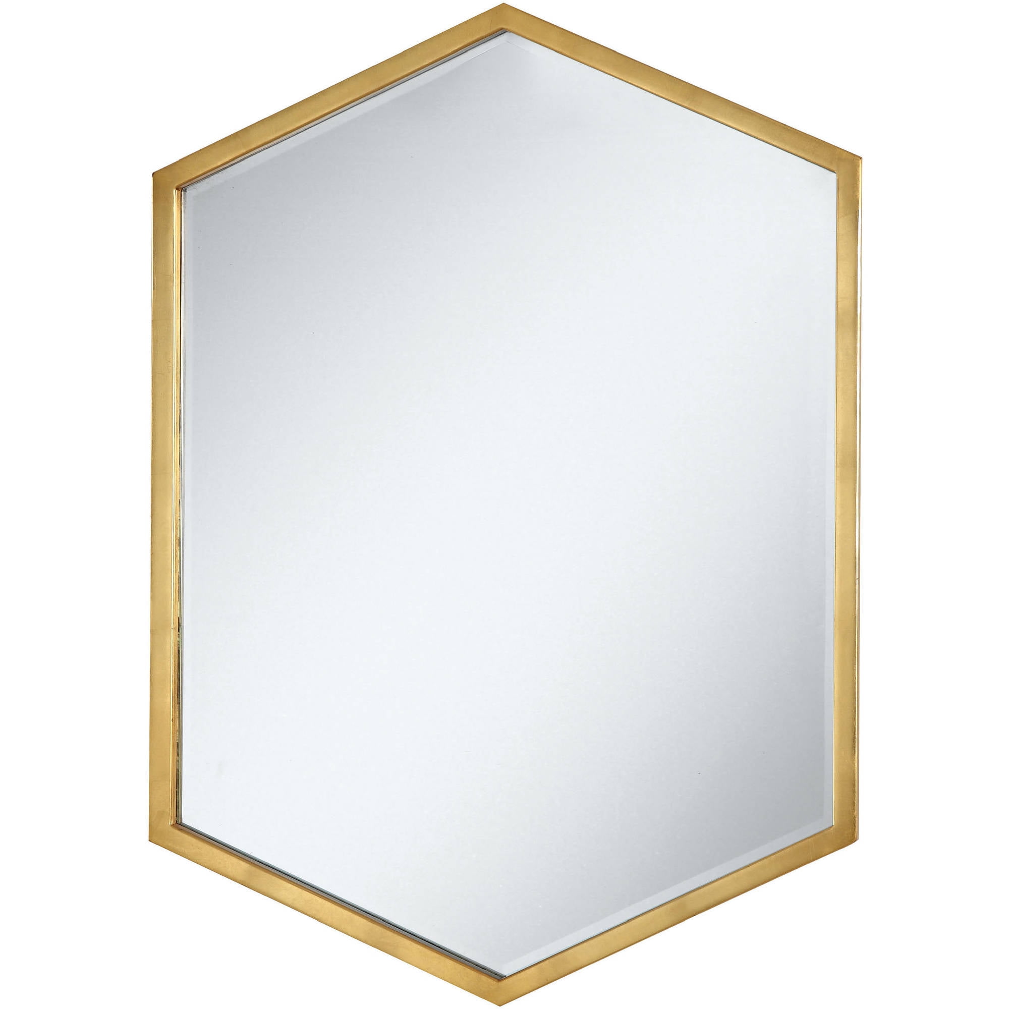 Coaster Company Versatile Hexagon Design 34 X24 Mirror Gold Frame