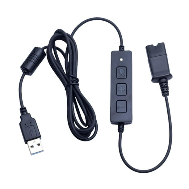 sweethay Conector Qd de desconexión rápida de auriculares a enchufe USB para Vehículos, repuestos y accesorios Mis Interfaz QD 1.5 m