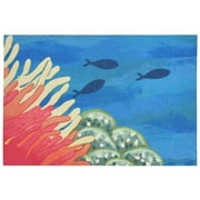 Trans-Ocean Imports ILU12329217 19.5 x 29.5 in. Liora Manne Illusions Reef & Fish Indoor & Outdoor Mat - Coral
