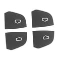 thumbnail image 2 of Juego de 4 pomos decorativos para puertas de coche, de ante resistente a los arañazos, fáciles de usar. Gris, 2 of 8