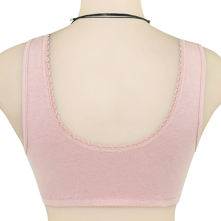 DORKASM Plus Size Front Closure Bras Comfortable Padded Breathable Plus  Size Front Closure Bras for Women Plus Size Pink XL 