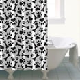 thumbnail image 4 of Paw Prints and Bones Shower Curtain 72"x72" ,Bathroom Decorative Shower Curtains Set with 12 Hooks,Modern Waterproof Washable Shower Curtain, 4 of 6