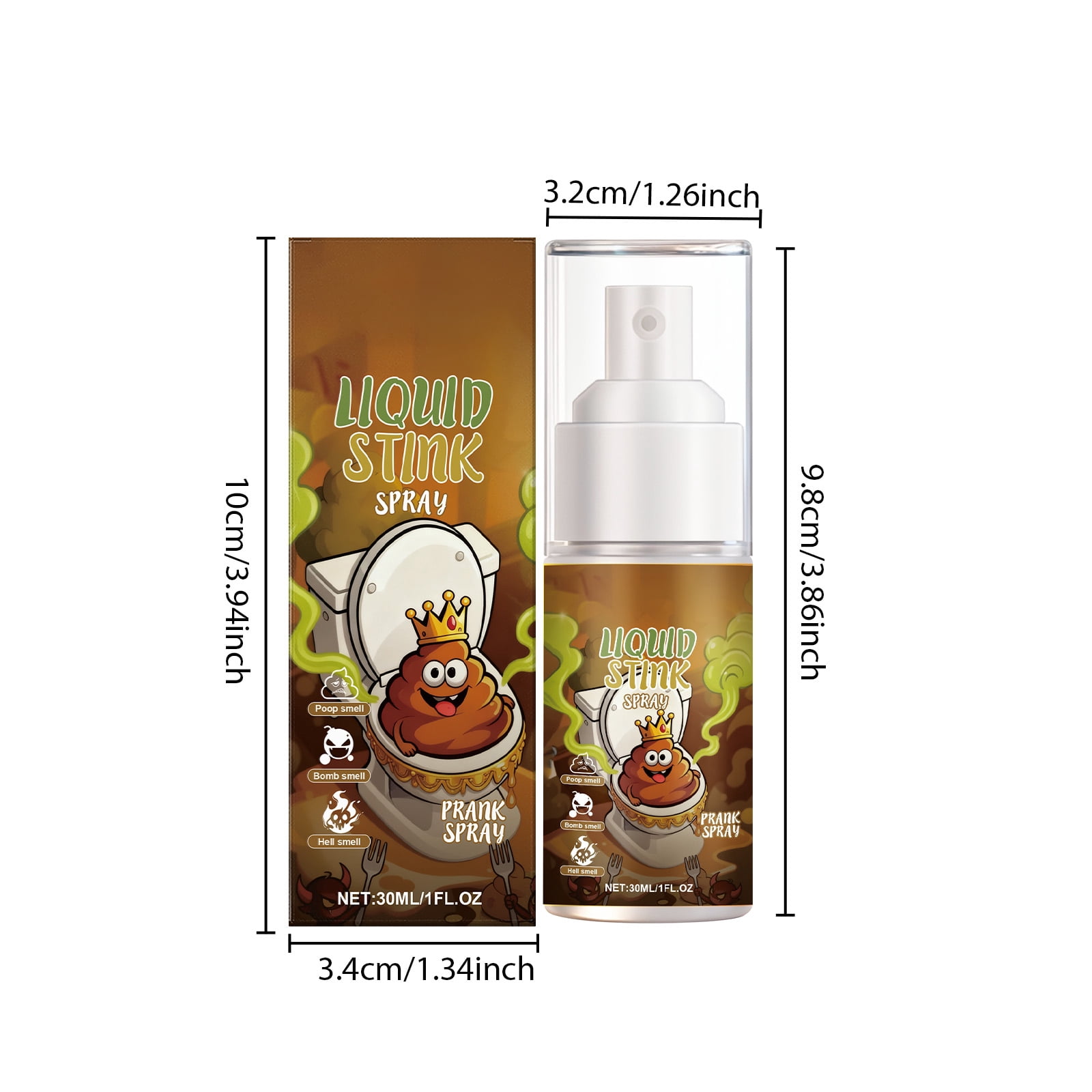Alvantor Fart Spray Extra Strong Prank Liquid Non-Toxic Party Gag Gift for Adults Kids Funny Stink Odor, 1fl.oz