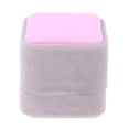 thumbnail image 1 of Velvet Engagement Wedding Earring Ring Colgante Joyería Display Chic Gift Box Rosa y gris, 1 of 9