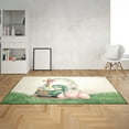 thumbnail image 2 of Easter Egg West Highland White Terrier Bunny Ear Welcome Spring Truck Indoor Rug Westie Westy Dog Lover Carpet Living Bed Room Sofa Home Decor - 12002, 2 of 5