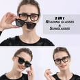 thumbnail image 3 of 2-in-1 Magnetic Reading Glasses with Clip-On Sunglass Lenses Shades Anti-UV Smart-Click, 3 of 6