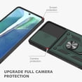 thumbnail image 3 of for Samsung Galaxy Note 20 Case with Flexible TPU Screen Protector 2 Pcs, Slide Camera Lens Cover Protective Case with Magnetic Ring Kickstand for Samsung Galaxy Note 20 5G-Dark Green, 3 of 13