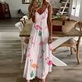 thumbnail image 3 of Flamingo Pattern Sleeveless Dress Women's Luxury Party Dress Birthday Dresses for Women, 3 of 7