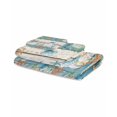 thumbnail image 2 of Vintage Blue Coastal Towel Set of 3,Soft Microfiber Bath Towels,Hand Towel,Washcloths,Summer Beach Starfish Shell Coral Nautical Quick-Dry Absorbent Towels for Bathroom Kitchen Hotel Beach Gym Spa, 2 of 7