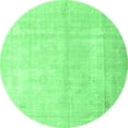 thumbnail image 1 of Ahgly Company Indoor Round Persian Emerald Green Traditional Area Rugs, 4' Round, 1 of 4